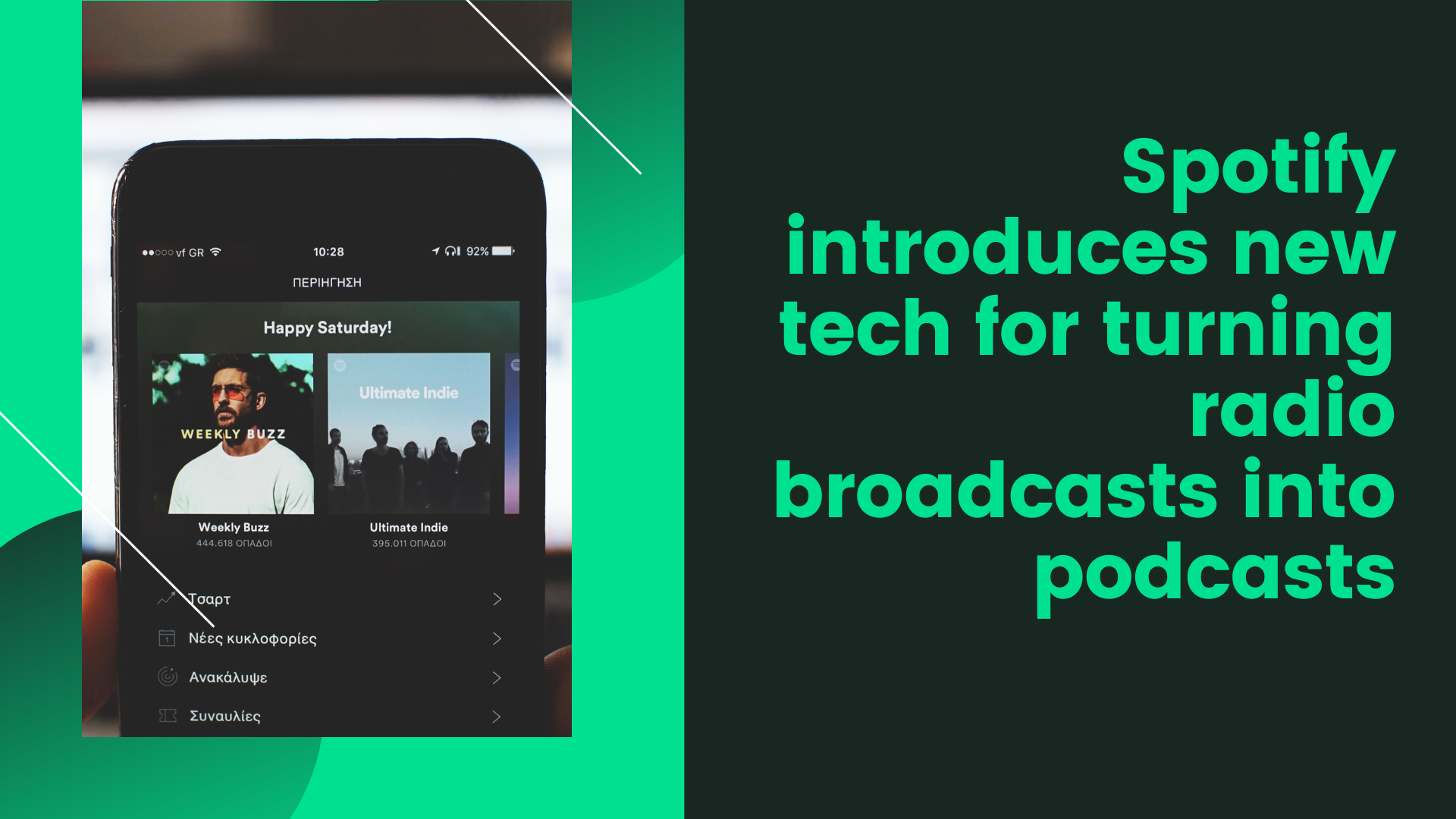 Spotify introduces new tech for turning radio broadcasts into podcasts
