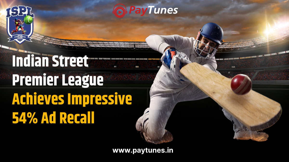 Indian Street Premier League Achieves Impressive 54% Ad Recall