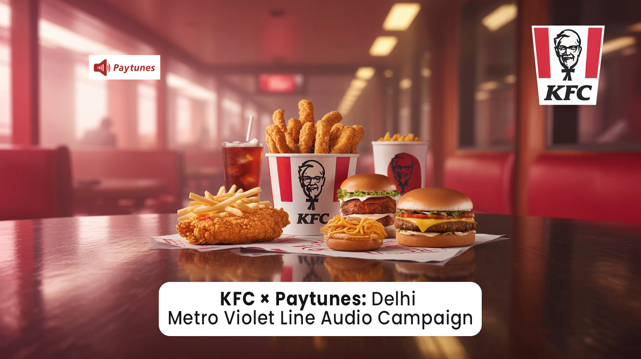 KFC × Paytunes: Delhi Metro Violet Line Audio Campaign