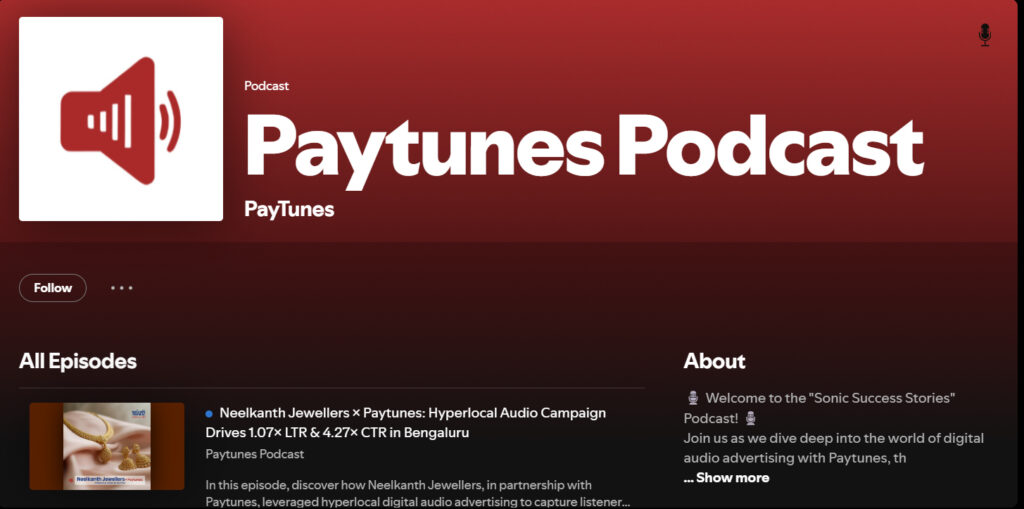 Paytunes Spotify Podcast Channel