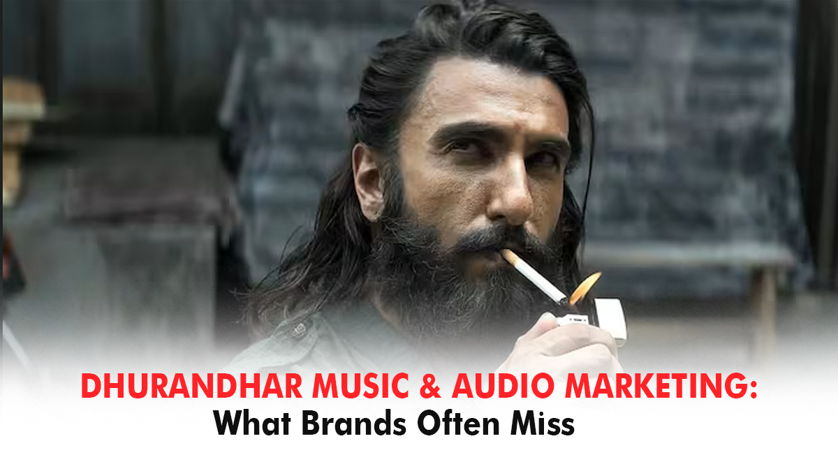 Cinematic still symbolising Dhurandhar music and audio marketing, highlighting mood-driven sound storytelling.